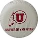 University of Utah runnin' utesscoops white tire cover, Size M