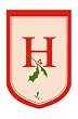 Monogram Holiday Regular Size Flag - H