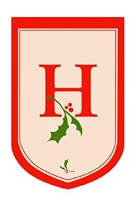 Monogram Holiday Garden Size Flag - H