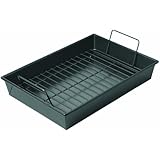 Chicago Metallic Non-Stick Roast Pan with Non-Stick Rack, 13 x 9 x 2.2 inches