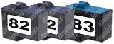 Combo Pack I Remanufactured Lexmark 82/83 18L0032/18L0042 (2 BLK+1 CLR)
