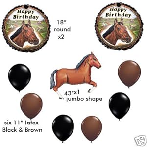 Horse Birthday Party Supplies on 75 Horse Rodeo Western Cowboy Birthday Party Balloons Decorations