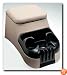 Texas Saddlebags - Clutter Catcher Full Size Upholstered Bench Seat Console, Grey (30015)