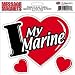 I Love My Marine 3-in-1 Car Magnet