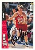 Steve Kerr Autographed/Hand Signed Basketball Card (Chicago Bulls) 1996 Upper Deck CC #20