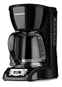 Black & Decker DLX1050B 12-Cup Programmable Coffeemaker with Glass Carafe, Black
