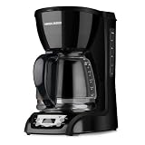 Black & Decker DLX1050B 12-Cup Programmable Coffeemaker with Glass Carafe, Black