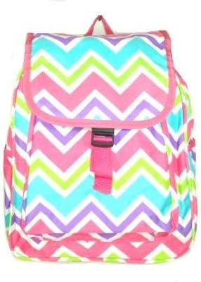 Chevron Backpack Handbag Pink Blue Green White Purple End of Season Clearance