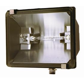 Designers Edge L-50BR 500-Watt Halogen Floodlight, Bronze
