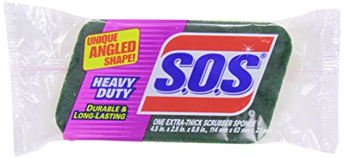 S.O.S. Heavy Duty Thick Scrubber Sponge, 1 sponge