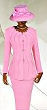 Pink Embellished Skirt Suit - Size 22W - $169.99