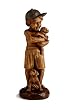 STATUARY,JOY,BOY W/PUPPY