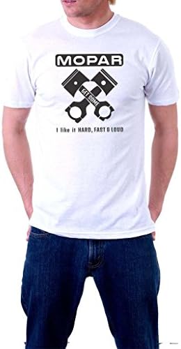 Stack Tees Company Men's Mopar Get Some T-shirt 2XL White