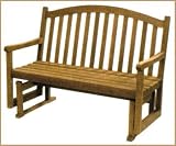 Arboria 88031861 Idlewild Outdoor Wood 4 Foot Daydream Glider Bench