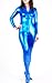 TOMSUIT Unicolor Shiny Metallic Zentai Catsuit, Front Open