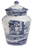 Spode Blue Italian Earthenware Cookie Jar and Cover