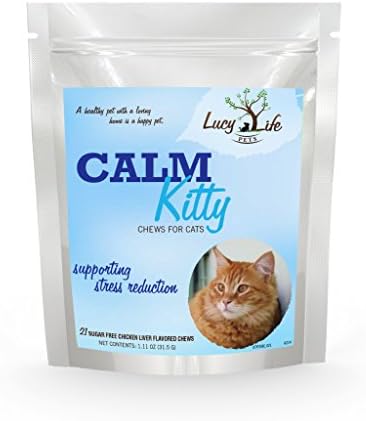 Calm Kitty; Calming Chews for Cats; Supports Stress Reduction; Reduces Anxiety; Great Tasting Chew