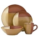 Sango Gold Dust 16-Piece Dinnerware Set, Sienna