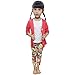 Jastore 3Pcs Baby Girls Flower Clothing Sets Coat+Shirt+Floral Pants