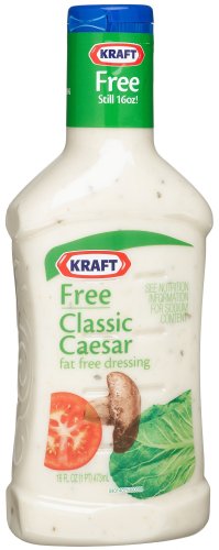 Kraft Dressing, Classic Caesar, Fat Free, 16-Ounce Bottles (Pack of 6) by Kraft