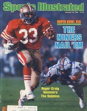 Roger Craig Autographed/Hand Signed San Francisco 49ers Sports Illustrated Magazine