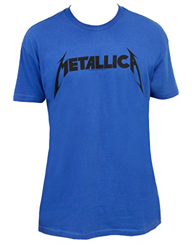 Beavis & Butthead Metallica Logo Adult Blue T-shirt