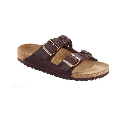 Birkenstock Sandals ''Arizona'' from Leather in Braided Habana with a ...