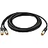 Mediabridge ULTRA Series RCA Y-Adapter (8 Feet) - 1-Male to 2-Male for Digital Audio or Subwoofer - Dual Shielded with RCA to RCA Gold-Plated Connectors - Black