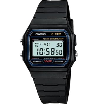 Casio #F91W-1 Men's Classic Chronograph Alarm LCD Digital Watch