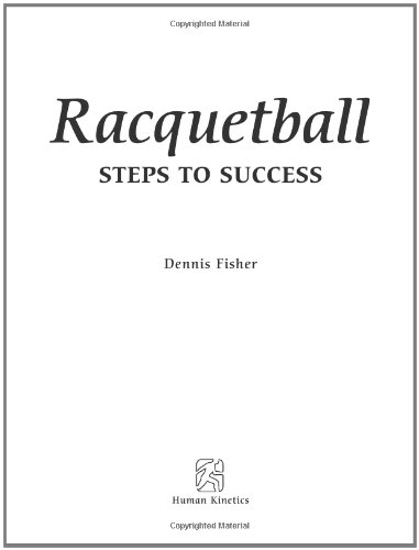Racquetball: Steps to Success (Steps to Success Sports Series)