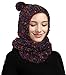 Women Winter Fashion Knit Crochet Hooded Infinity Scarf