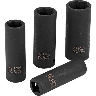 Sunex Tools 1/2in. Drive Metric Deep - 17mm, Model# 217MD