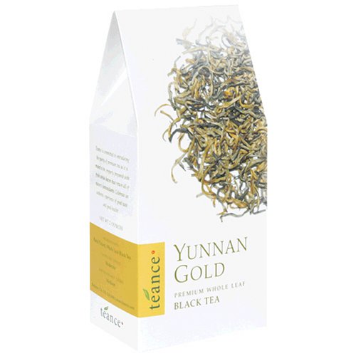 Teance Yunnan Gold Black Tea, Whole Leaf, 2-Ounce Package by Teance