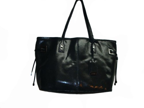 Womens Calvin Klein Leather Handbag (Black)