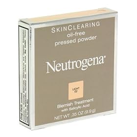Neutrogena Skin Clearing Oil-Free Pressed Powder, Light 02, 0.35 Ounce (9.9 g)