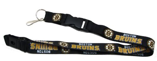Boston Bruins Clip Lanyard Keychain Id Holder Ticket - Black