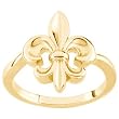 14K Yellow Gold "Fleur-de-Lis" Ring