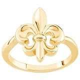 14K Yellow Gold "Fleur-de-Lis" Ring