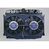 Flex-a-lite 580 Black 12 Electric Dual Engine Cooling Puller Fan