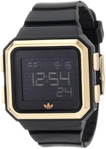 Adidas Unisex Peachtree Digital Black And Gold Ip Watch - ADH4023 Adidas Unisex Peachtree Digital Black And Gold Ip Watch - ADH4023