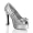 PARTY-42 5'' Chunky Heel Platform Peep-Toe Satin and Glitter Prom or Party Pump w/Bow-3 Colors-Sizes 5-12