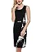 ANGVNS Womens Wear to Work Bodycon Elegant Asymmetric Belted Pencil Dress