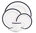 Lenox Federal Cobalt Platinum-Banded Bone China 5-Piece Place Setting, Service for 1
