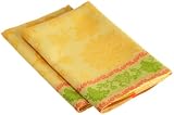 Mahogany Jai Yellow 100-Percent Cotton Kitchen Towels, 20-Inch by 30-Inch, Set of 2