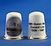 Porcelain China Collectable Thimble - RMS Queen Mary Cunard Line -- Free Gift Box