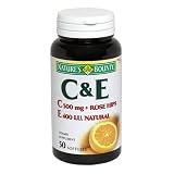 Nature's Bounty Natural Vitamin C 500 mg & Vitamin E 400 IU, Softgels - 50 ea