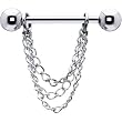 Handcrafted Draping Chain Dangle Nipple Ring