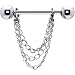 Handcrafted Draping Chain Dangle Nipple Ring