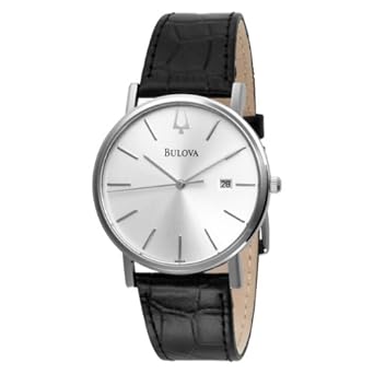  Bulova Men's 96B104 Strap Silver Dial Watch