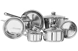 Innova Classicor 11-Piece Stainless Steel Cookware Set with Lids
